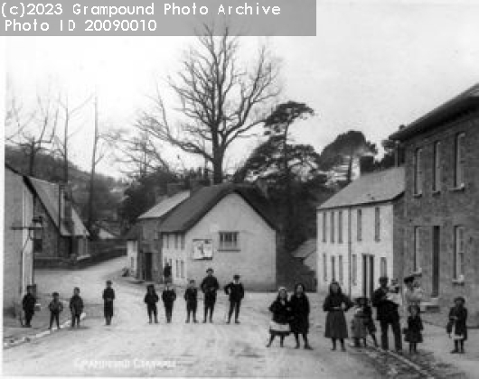 Picture of Grampound School and start of Fore Street