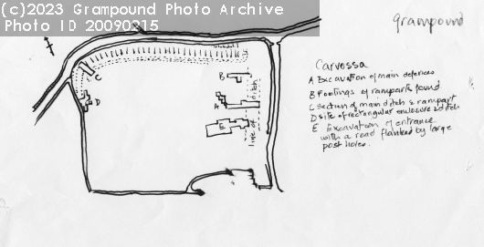 Picture of Sketch Map of Carvossa Fort