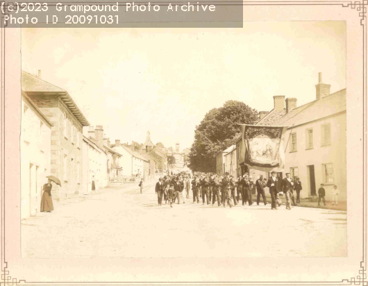 Picture of Grampound Temperance Parade c 1900