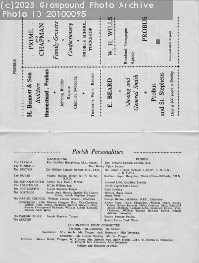 Picture of Coronation Day Programme 1953