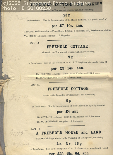Picture of Property Sale 1919 : Lots 11-14 Fore Street north