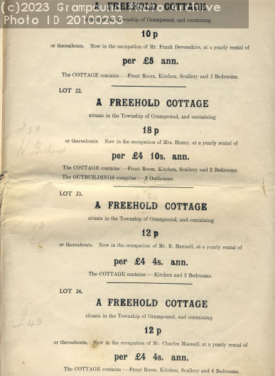Picture of Property sale 1919: lots 21-24 Fore Street south