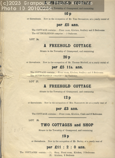 Picture of Property sale 1919: Lots 25-28 Fore Street south