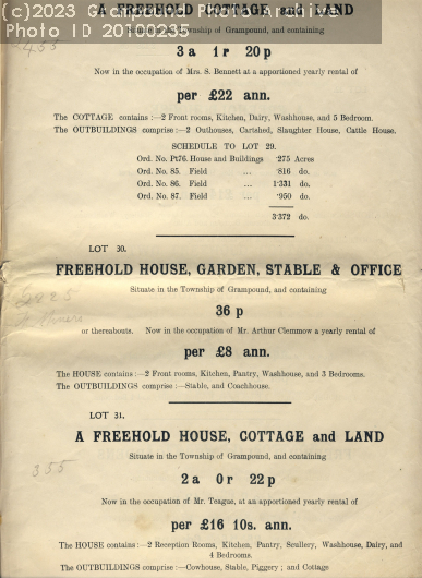 Picture of Property sale 1919 : Lots 29-31