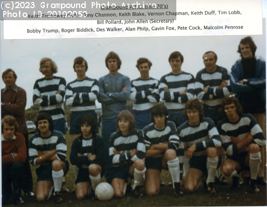 Picture of Grampound Football Club mid 1970s