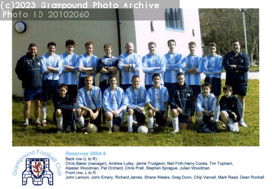 Picture of Grampound Football Club 2004-05 Reserves