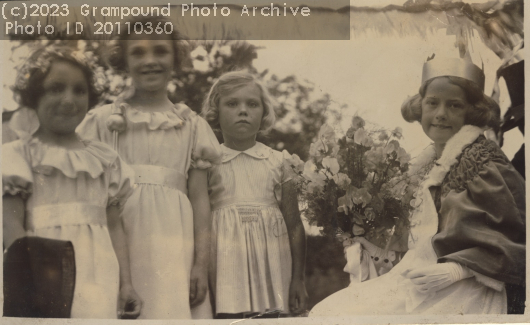 Picture of Grampound's First Carnival Queen 1937