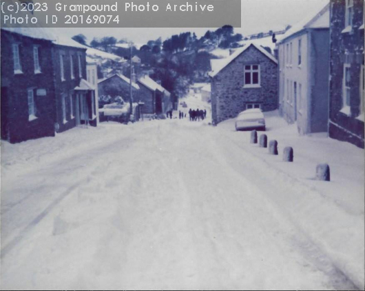 Picture of Fore Street in the snow 1978