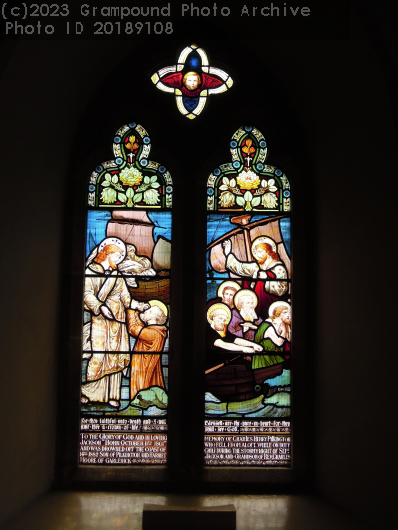 Picture of St Nun's church stained glass window