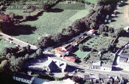 Picture of aerial view of Lower Fore Street 1960s