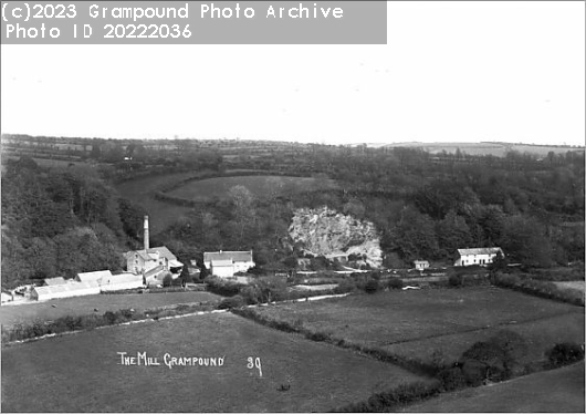 Picture of the mill, the quarry and the almshouses